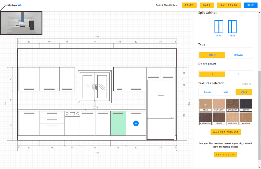 online kitchen pantry design tool